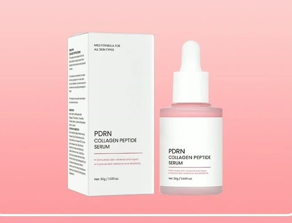 PDRN Collagen Peptide Serum bottle with retail box